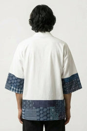 Kimono-Jacke für Herren 'Mitsuo' – Studioaufnahme Rückseite