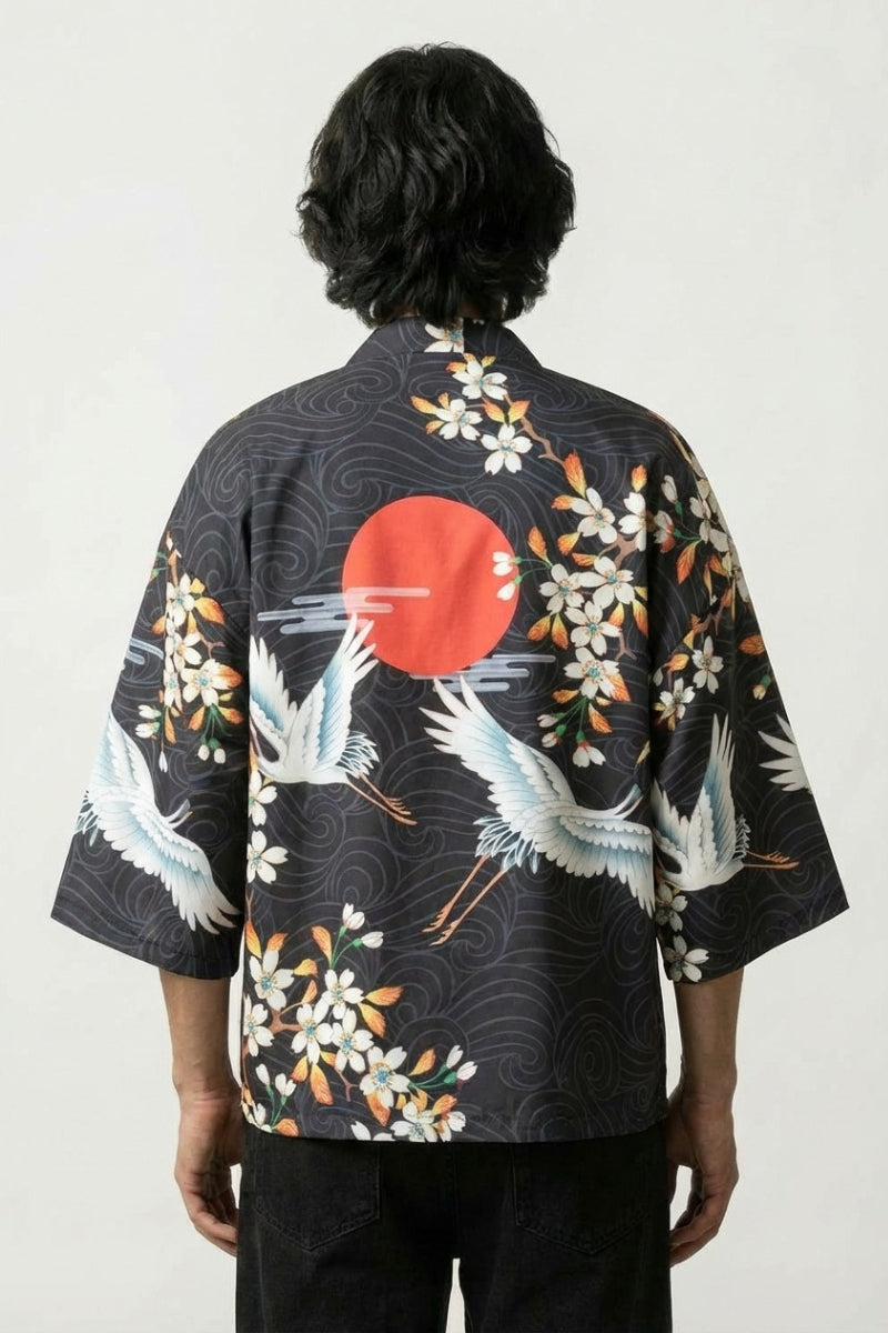 Herren-Sommer-Kimono 'Kaito Edition' – Studioaufnahme Rückseite