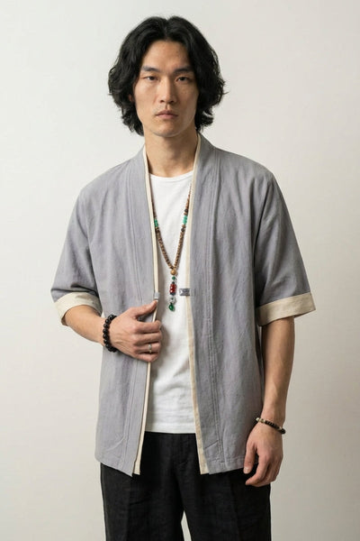 Japanische Jacke für Herren'Grey Hideki'