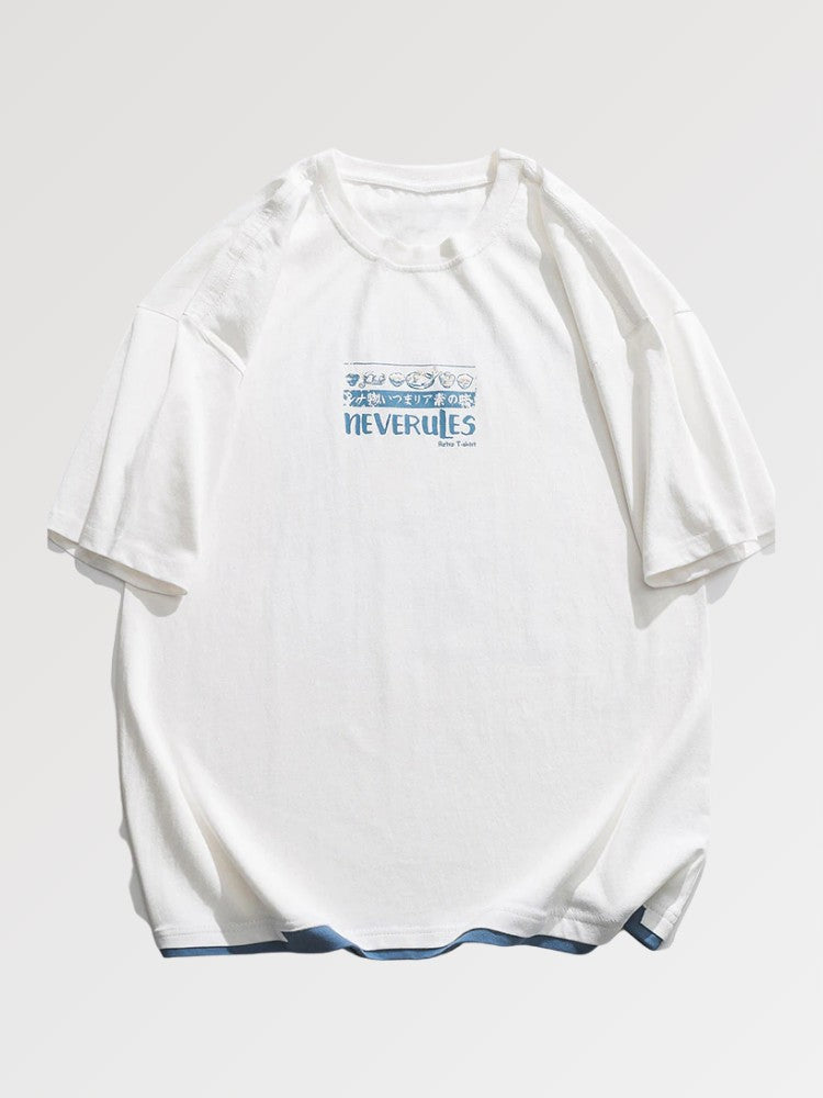 Japanisches Vintage-T-Shirt 'Sayama' – Detail: japanisches Motiv, T-Shirt japanischen Stil