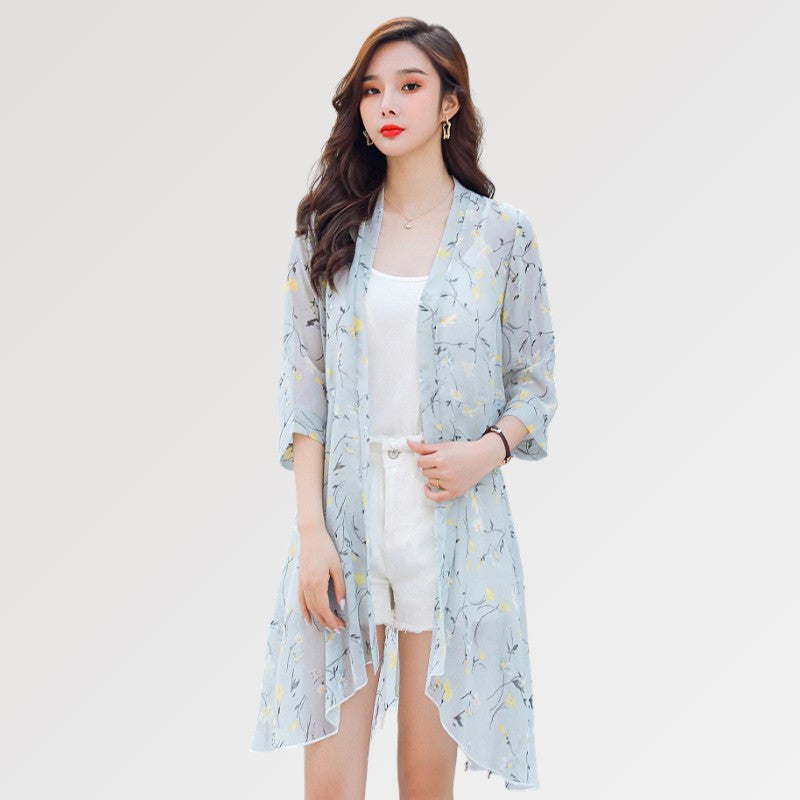 Damen-Strandkimono 'Yuriko' – japanisches Gewand, Kimono im japanischen Design