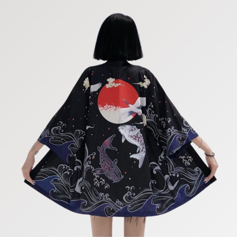 Damen-Kimono-Jacke 'Miyuki' – Kimono im traditionellen japanischen Stil für Herren und Damen