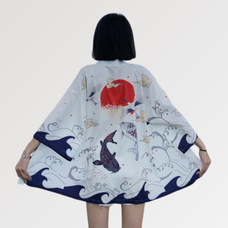 Damen-Kimono-Jacke 'Miyuki' – japanisches Gewand, Kimono im japanischen Design