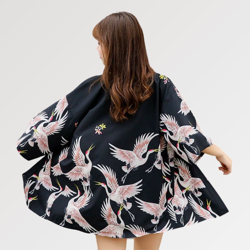Kurze Damen-Kimono-Jacke 'Annaki' – Kimono im traditionellen japanischen Stil für Herren und Damen