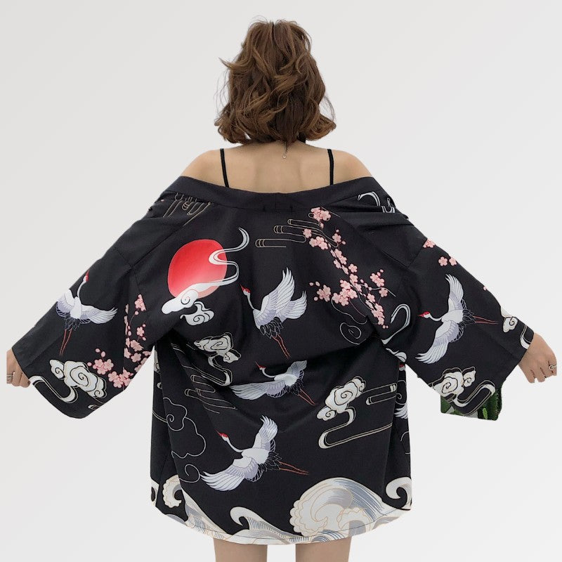 Seiden-Kimono-Jacke 'Osaka' für Damen – Kimono im traditionellen japanischen Stil für Herren und Damen