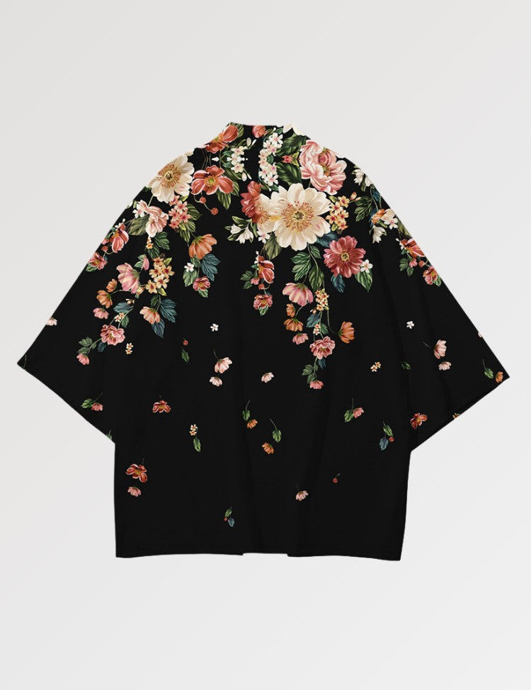 Yukata-Haori 'Floral Edition' – Kimono im traditionellen japanischen Stil für Herren und Damen