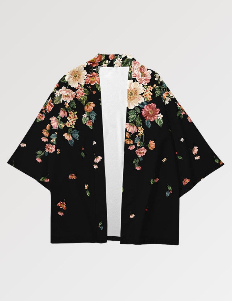 Yukata-Haori 'Floral Edition' – japanisches Gewand, Kimono im japanischen Design