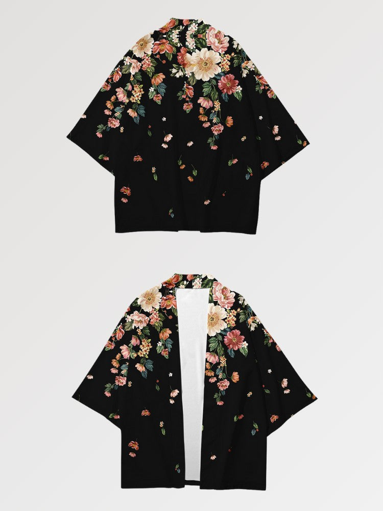 Yukata-Haori 'Floral Edition' – Kimono für traditionelle Anlässe, Premium-Qualität